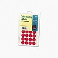 Avery® Color Coding Labels; Red, 3/4 Round, 1008/Pack