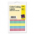 Avery® Removable Color Coded Labels; Assorted Colors, 1/4 Diameter, 768 Labels