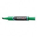 Avery® Marks-A-Lot® Standard Permanent Markers; Chisel Point, Green, 1 Dozen