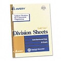 Avery® Untabbed Division Sheet Dividers; 25/Pack