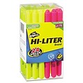 Avery® Pen-Style Hi-Liters®; Fluorescent, Chisel Tip, 20 Yellow/4 Pink, 24/Pack