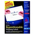Avery® Removable Repositionable Shipping Labels; White, 3-1/3x4, 150 Labels