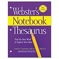 Websters Notebook Thesaurus; Three Hole Punched, Paperback, 80 Pages