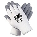 MCR™ Safety Ultra Tech Foam Seamless Nylon Knit Gloves; Medium, White/Gray