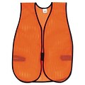 MCR™ Safety Vests; Orange, Polyester Mesh, Hook Closure, 18x47, 1 Size