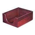 Carver® Hardwood Mahogany Coordinating Deskset; Letter Desk Tray, Stackable