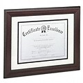 DAX® Rosewood Document Frame; Wall-Mount, 11 x 14, Wood