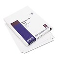 Epson® Exhibition Fiber Paper; Micro Porous Smooth Gloss, Letter, White, 25/Pack