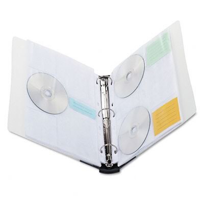 Innovera® CD/DVD Three-Ring Binders; Holds 90 CD's