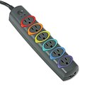 Kensington® 6-Outlet Surge Protector; Gray, 7-ft. Cord, 945 Joules