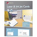 Maco® Microperforated Business Cards; 2x3-1/2, Gray, 250/Box