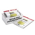 Four Bundle Capacity Tamper-Evident Cash Bags, 15 x 20, Clear, 250 Bags per Box