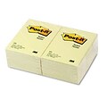 Post-It® Flat Notes in Canary Yellow; 4x6, 100 Sheets/Pad, 12 Pads/Pack