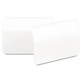 Post-It® Durable Filing Tabs; 2x1-1/2, Angled, White, 50/Pack