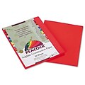 Peacock® Sulphite Construction Paper; 9x12, Red, Rigid