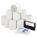Two-Ply Printer Roll for Verifone 250/500, 3w, 90l, YW/WE, 10/carton