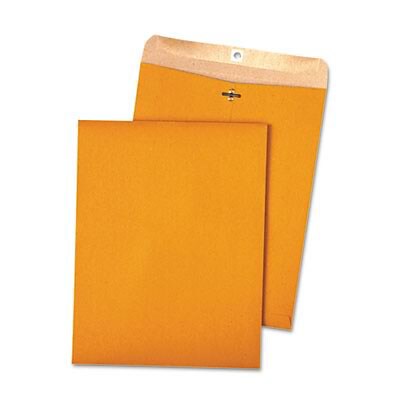 Quality Park® Recycled Clasp Envelopes; Brown Kraft, 10x13", 100/Box