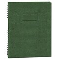 Rediform® Executive Notebooks; College/Margin Rule, 9-1/4x7-1/4, Green, 150 Sheets