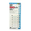 Side-Mount Self-Stick Plastic Index Tabs Nos 1-10, 1in, WE, 104/pack