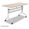 Safco® Impromptu Mobile Training Table Base; 28Hx49-1/4Wx24D, Silver