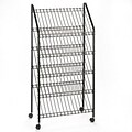 Safco® Wire Literature Stand; 5 Shelf, Charcoal