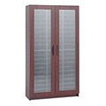 Safco® 60-Compartment Frosted Door Literature Organizer;  Mahogany