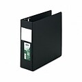 Samsill® Clean Touch Antimicrobial 4 D-Ring Binder; Non-View, Black, 3-Ring