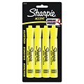 Sharpie® Accent® Tank Style Chisel Tip Highlighters; Fluorescent Yellow, 4/Pack