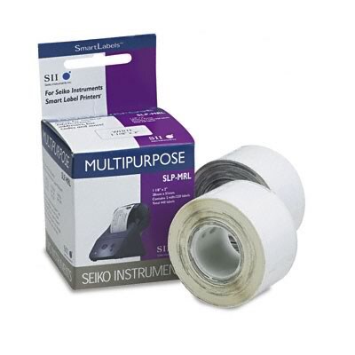 Seiko® Self-Adhesive Labels; Multiuse, White