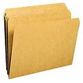 Kraft File Folders, Straight Cut, Reinforced Top Tab, Letter, Brown, 100/Box