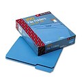 Smead® Colored File Folders; Letter, Blue
