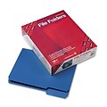 Smead® Colored File Folders; Letter, Navy