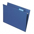 Hanging File Folders, 1/5 Tab, 11 Point Stock, Letter, Navy, 25 per Box