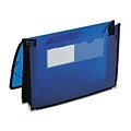 2in Expansion ULetteracolor Wallet, Poly, Letter, Translucent Blue