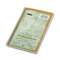 Tops® Second Nature™ Notebook 5x8; Narrow Ruling, White, 80 Sheets/Pad