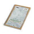 Tops® Second Nature™ Notebook 6x9-1/2; College Ruling, White, 80 Sheets/Pad