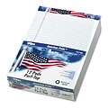 Tops® American Pride™ Writing Tablet; Lgl Rule, 8-1/2 x 11-3/4, White, 50-Sheet 12/pk