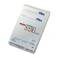 Tops® Spiral Steno Notebook; Gregg Rule, 6 x 9, Gray, Four 80-Sheet Pads/Pack