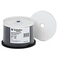 Verbatim® Datalife Plus DVD-R Discs, 4.7GB, 8x, Spindle, White, 50/pack