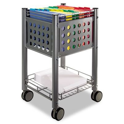 Sidekick File Cart, 1-Shelf, 13-3/4 x 15-1/2 x 26-1/4, Matte Gray