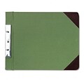 Canvas Sectional Post Binder, 8-1/2 x 11, 2-3/4 Center, Green/Red