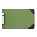 Canvas Sectional Post Binder, 8-1/2 x 14, 2-3/4 Center, Green/Red