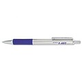 Zebra® F-402® Retractable Ball Point Pens; Cushion Grip, Fine Point; Blue