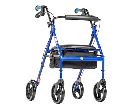 Drive Medical Hugo Elite Folding Rollator, Adult, Blue (700-959E)