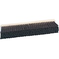 Boardwalk Stiff Polypropylene Push Broom; Maroon Bristles, Wood, 18