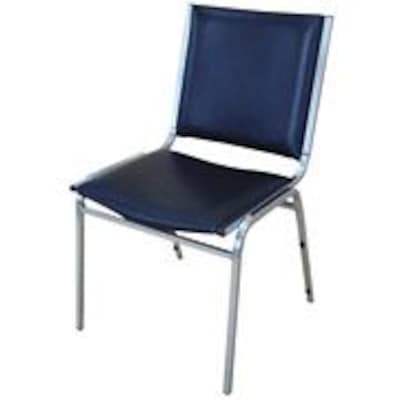 Lorell Armless Stacking Chairs, 20.8W x 19.4D x 35.6H, Black (LLR62502)