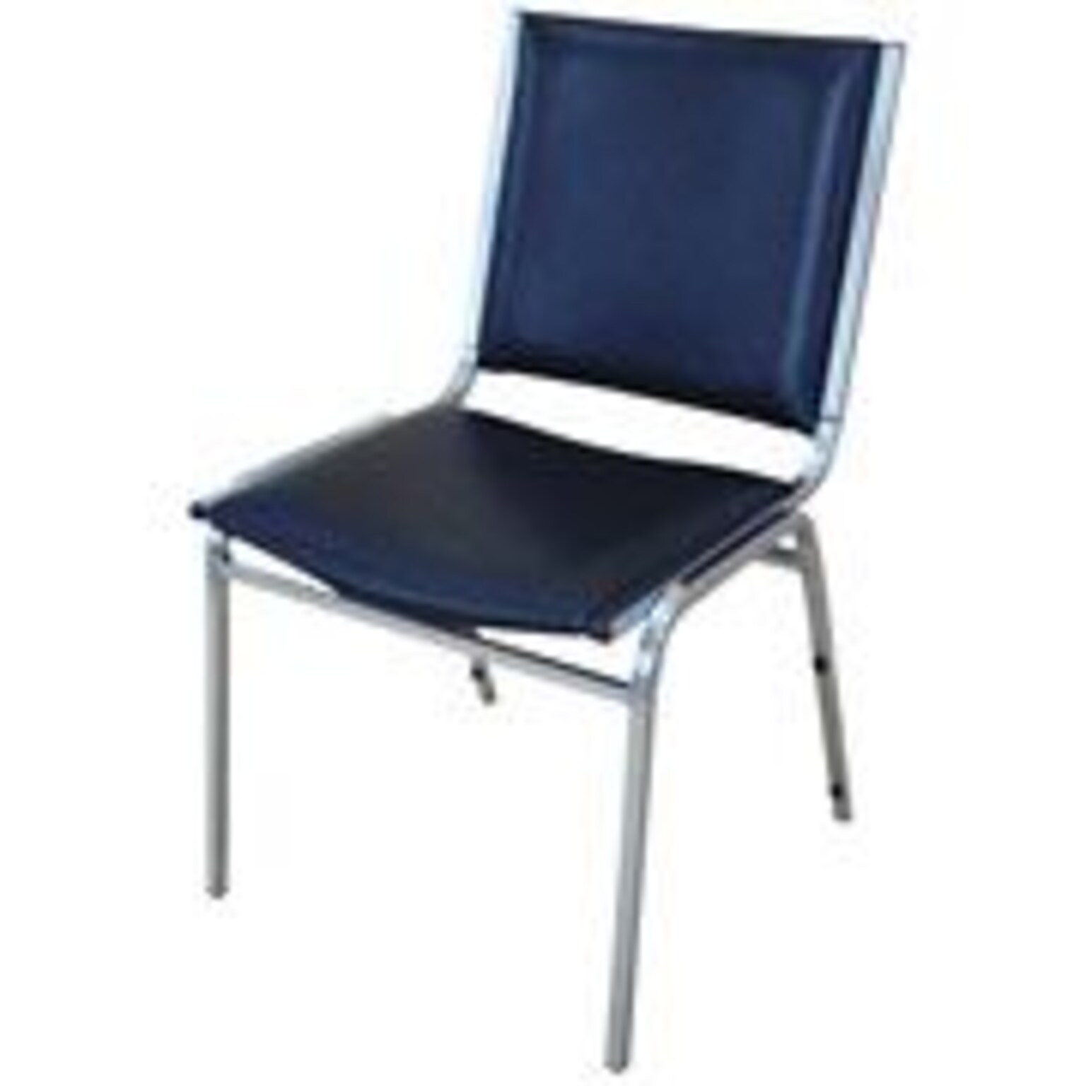 Lorell Armless Stacking Chairs, 20.8W x 19.4D x 35.6H, Black (LLR62502)