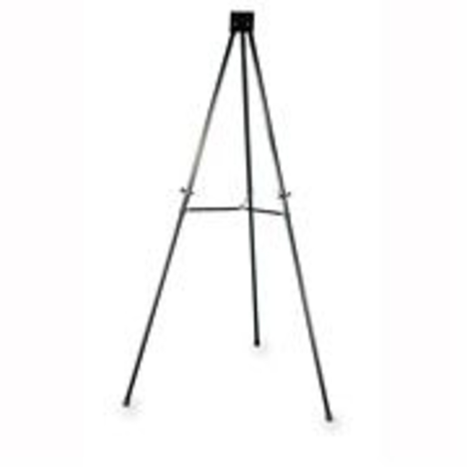 LLR Telescoping Aluminum Easel, Adjustable Legs, Black, 66H x 34W x 34D