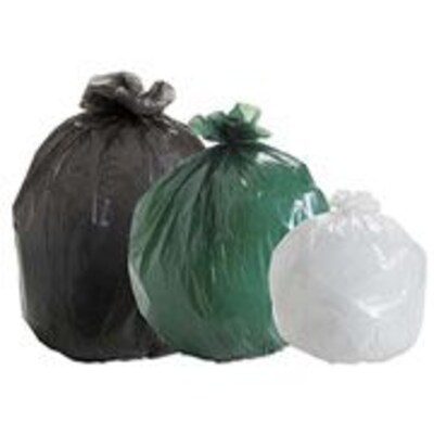 Stout by Envision 13 Gallon Trash Bags, Low Density, .7 Mil, 24 x 30, White, 40 Bags/Roll, 3 Rolls (STOG2430W70)