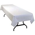 Genuine Joe Plastic Tablecover Roll, White (GJO10324)